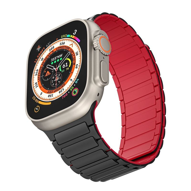 "Contrasting Colors" Magnetic Silicone Band For Apple Watch