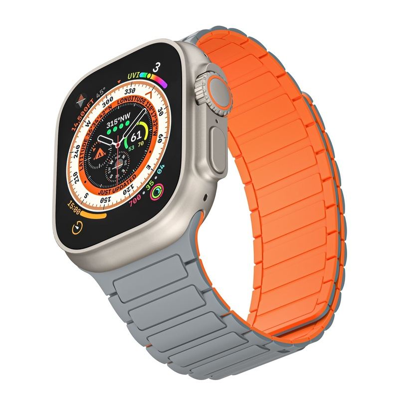 "Contrasting Colors" Magnetic Silicone Band For Apple Watch