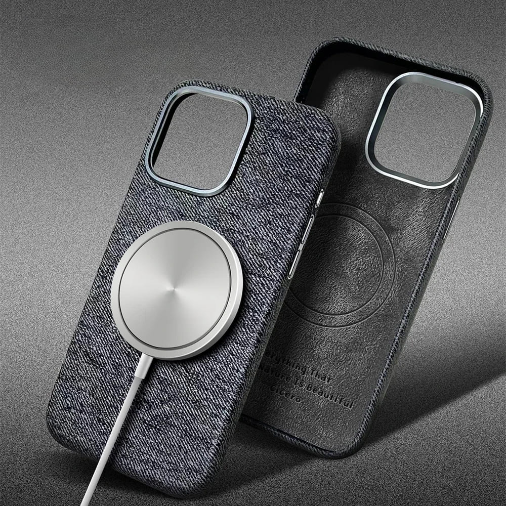 iPhone-Hülle aus Denim-Polyestergewebe 