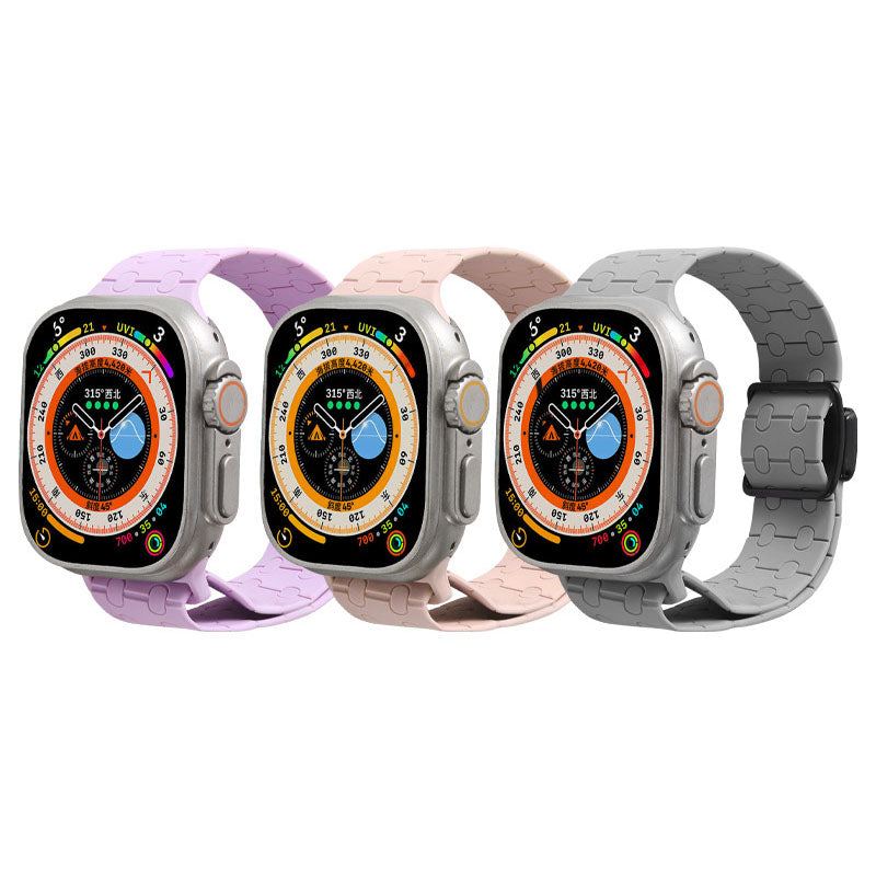 Correa de silicona líquida magnética elástica para Apple Watch