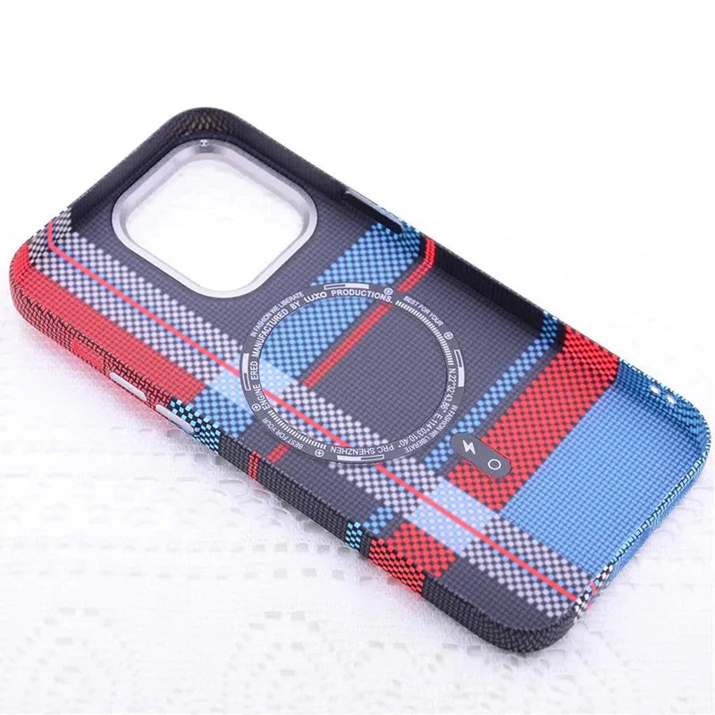 Funda para iPhone con estampado de montaña en tela 