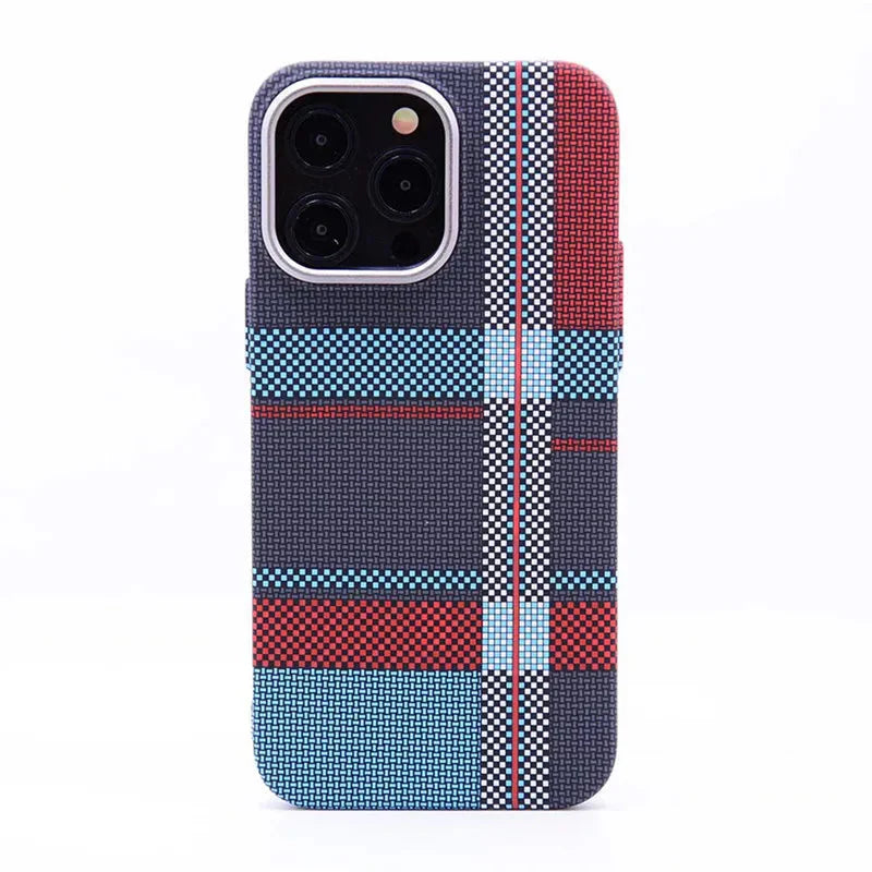 Funda para iPhone con estampado de montaña en tela 