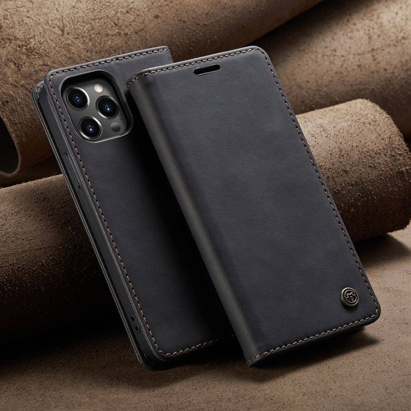 Flip Card Leather Protective iPhone Case