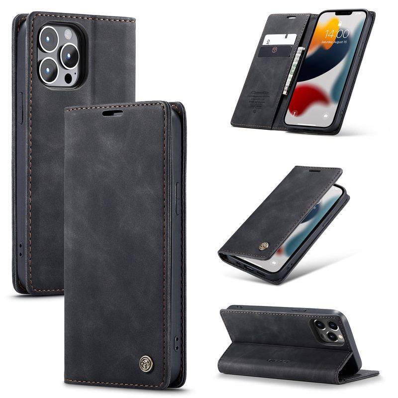 Flip Card Leather Protective iPhone Case