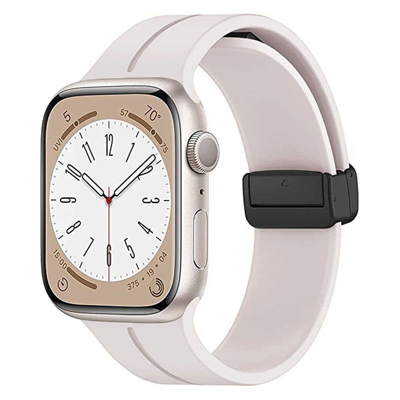 Correa de silicona magnética plegable para Apple Watch