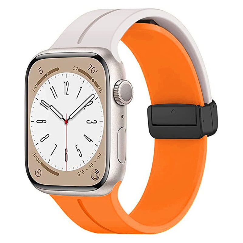 Correa de silicona magnética plegable para Apple Watch