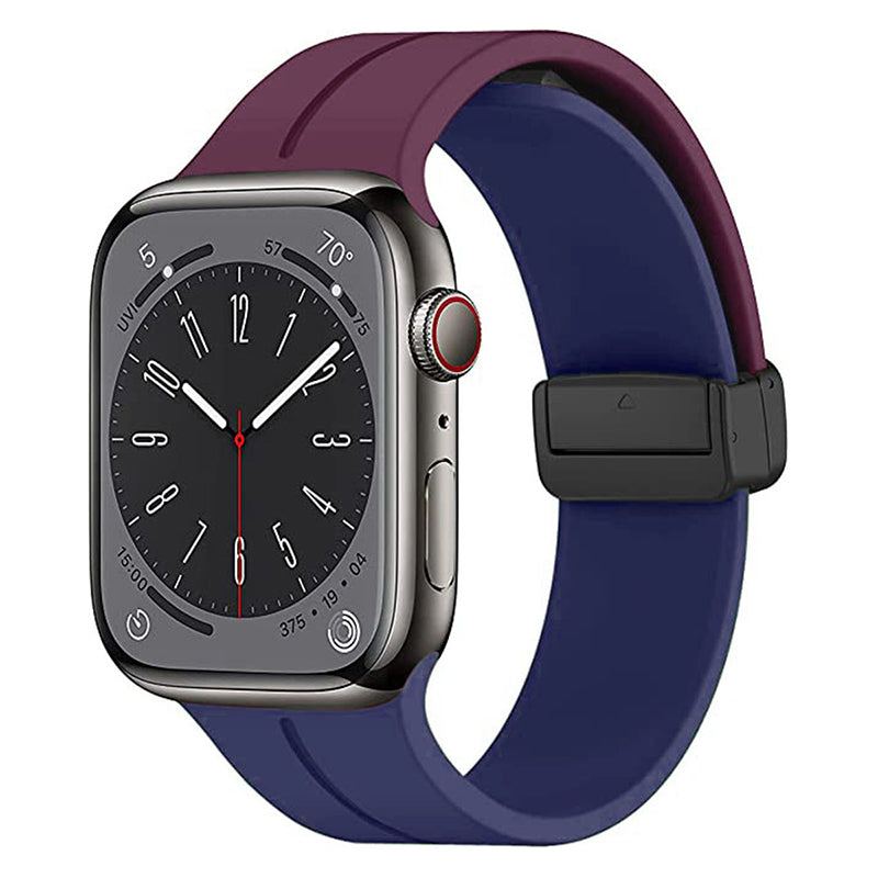 Correa de silicona magnética plegable para Apple Watch