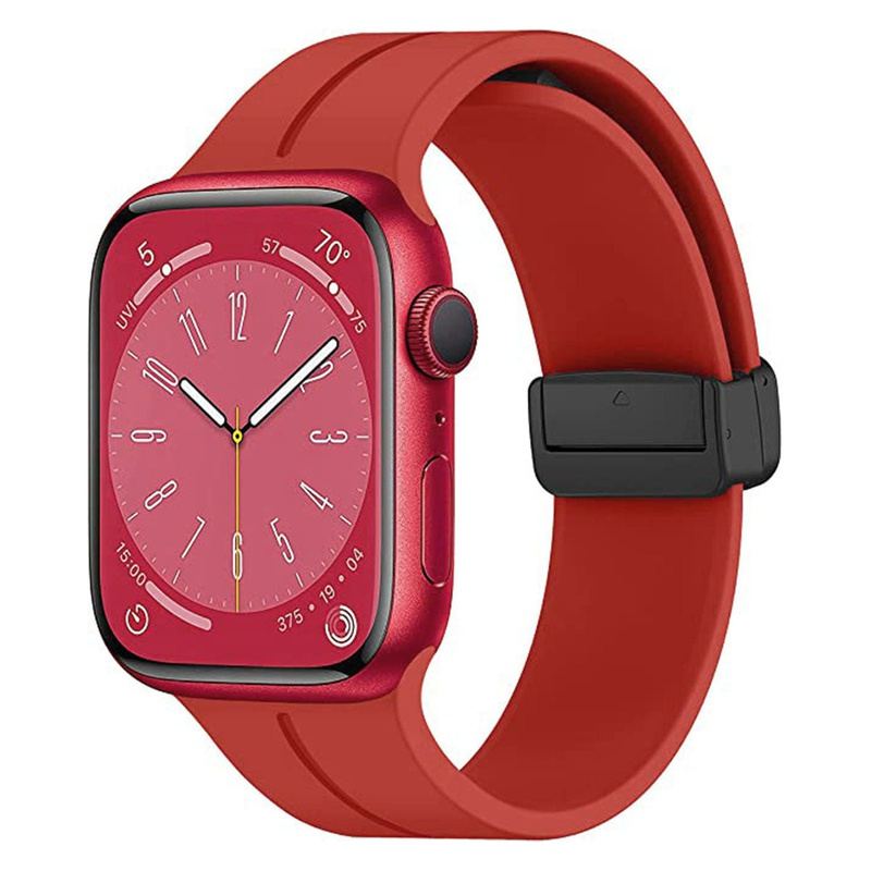 Correa de silicona magnética plegable para Apple Watch