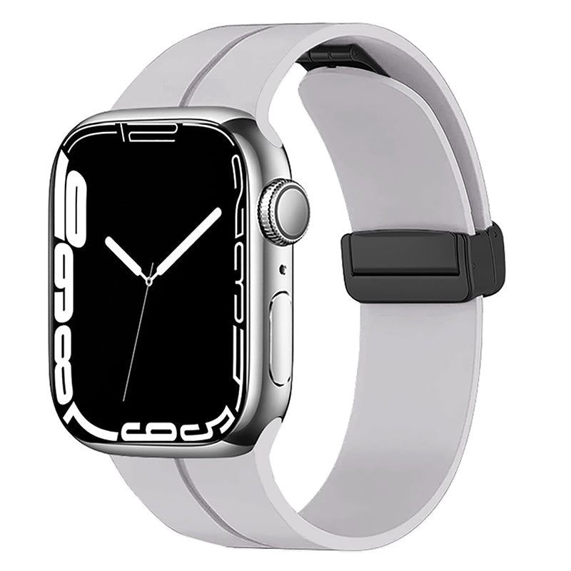 Correa de silicona magnética plegable para Apple Watch