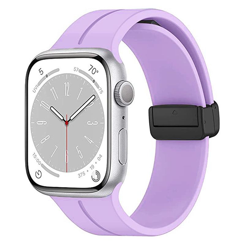 Correa de silicona magnética plegable para Apple Watch