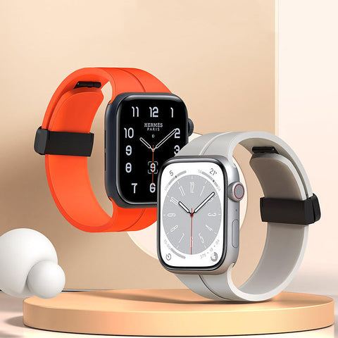 Correa de silicona magnética plegable para Apple Watch