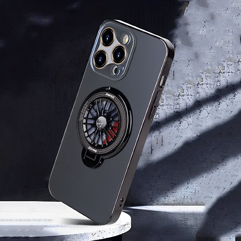 Frosted Rotating Gyroscope Stand Case Geeignet für iPhone