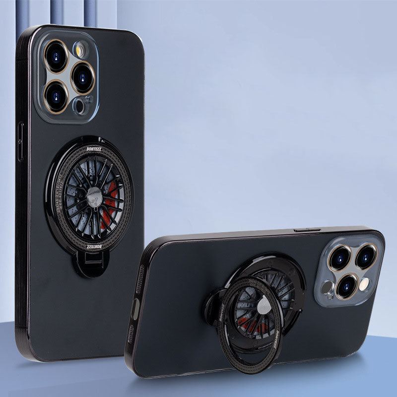 Frosted Rotating Gyroscope Stand Case Geeignet für iPhone