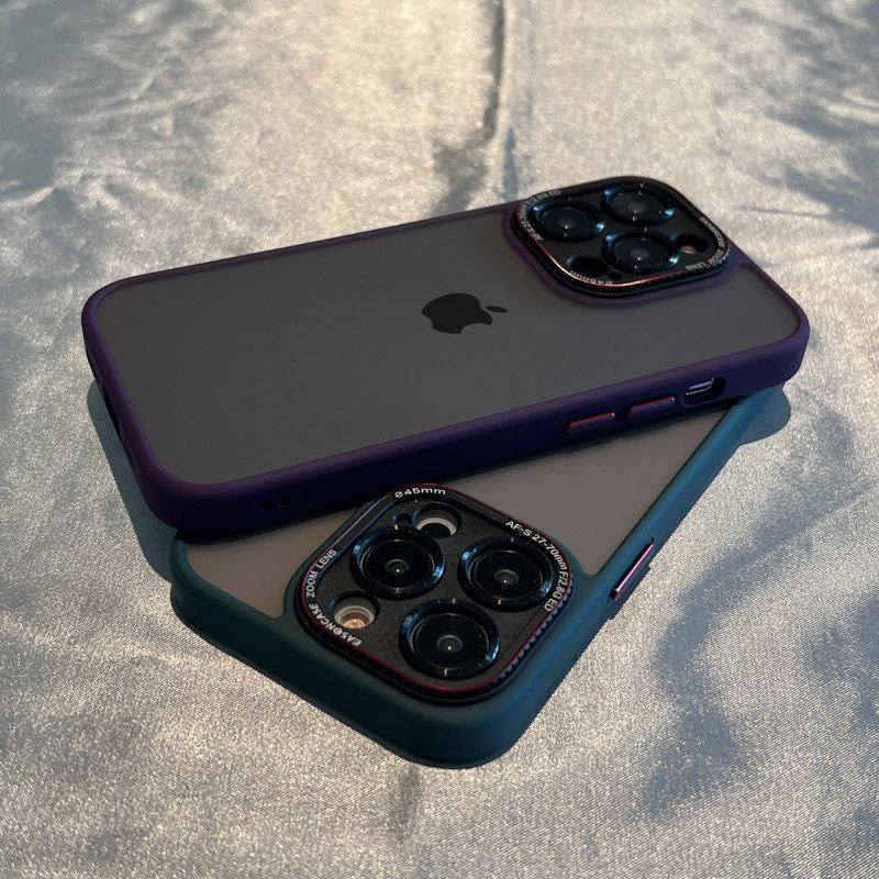 Frosted iPhone Case With Metal Lens