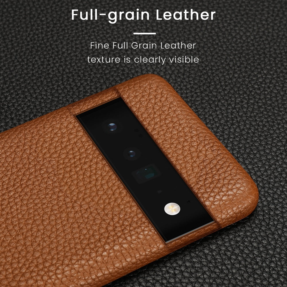 Genuine Cowhide Leather Google Pixel Phone Case