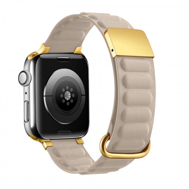 „Magnetic Loop“ Echtlederarmband für Apple Watch