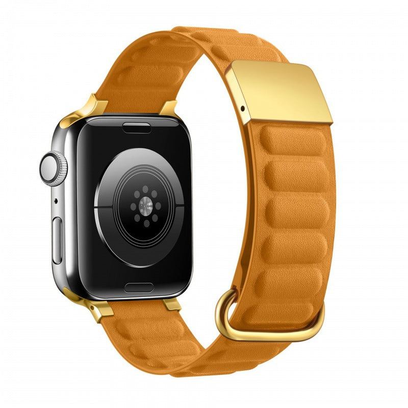 Correa de cuero genuino "Magnetic Loop" para Apple Watch