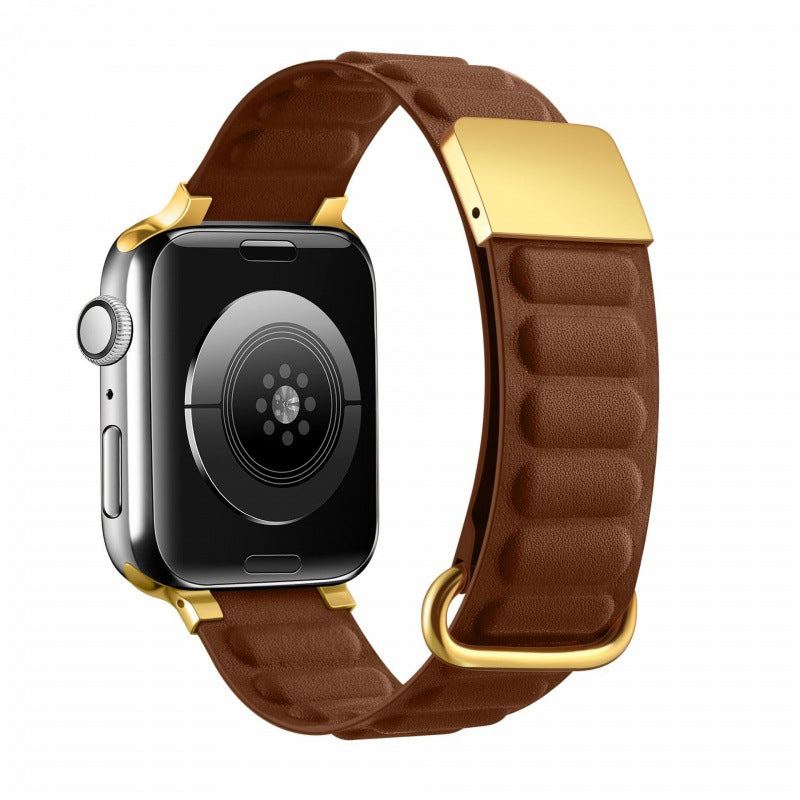 Correa de cuero genuino "Magnetic Loop" para Apple Watch