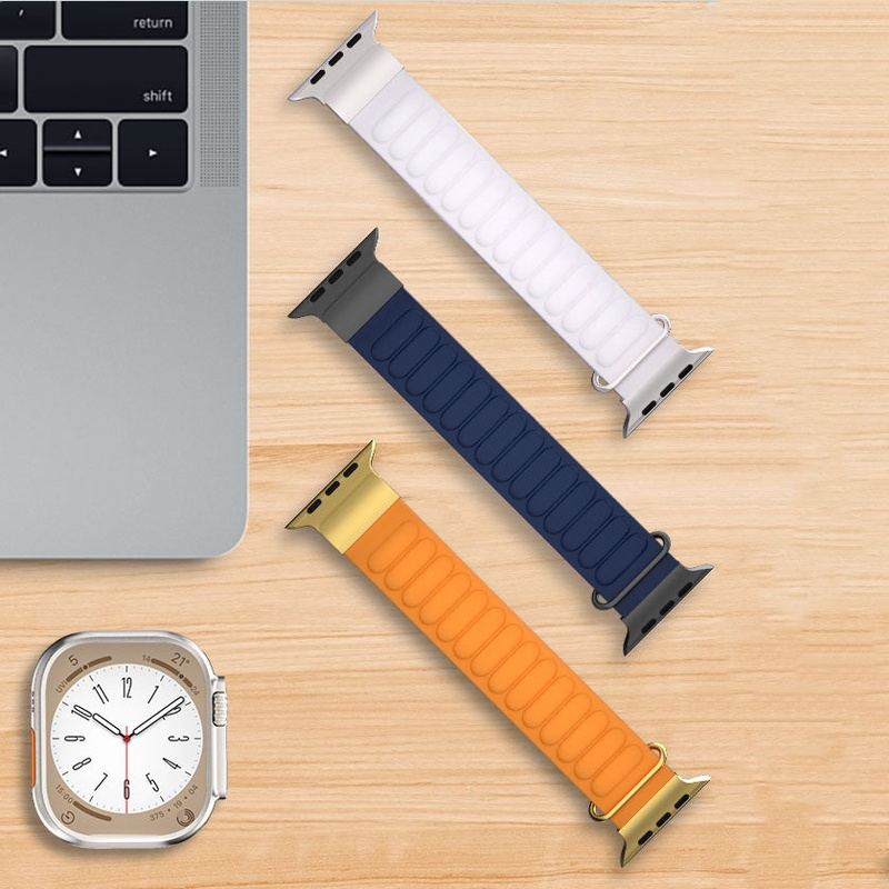 Correa de cuero genuino "Magnetic Loop" para Apple Watch