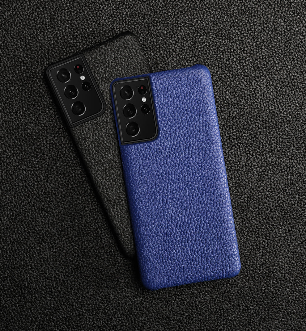 Funda de piel auténtica para Samsung Galaxy 