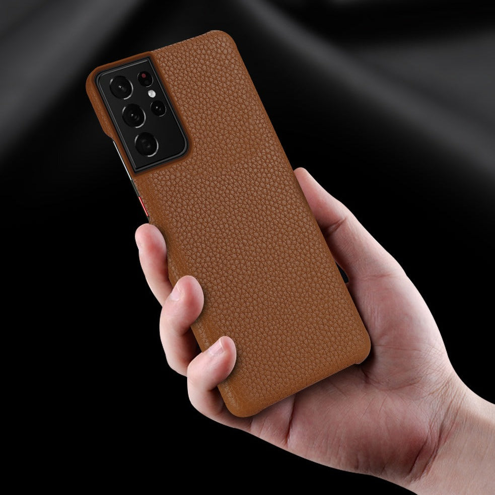 Funda de piel auténtica para Samsung Galaxy 