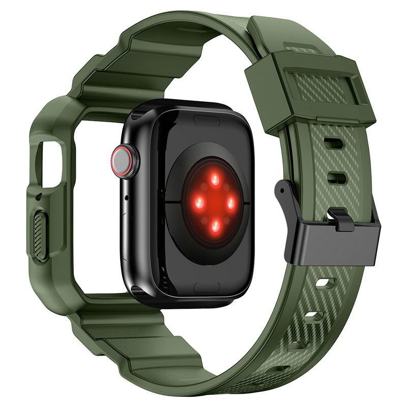 Hochwertiges, raffiniertes Carbonfasergehäuse mit integriertem Armband für die Apple Watch