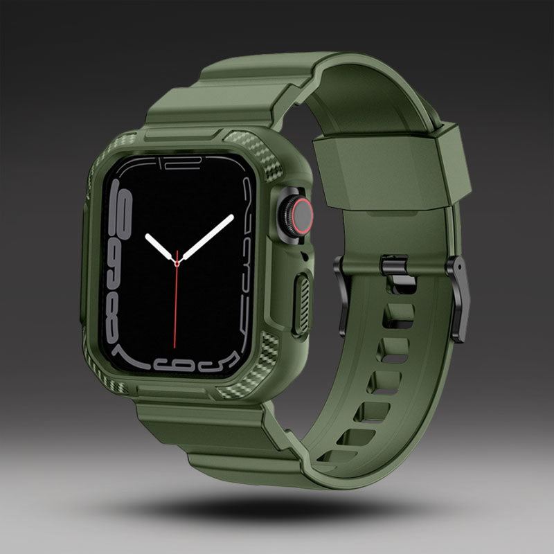 High-Grade Refined Carbon Fiber Case Integrated Band for Apple Watch