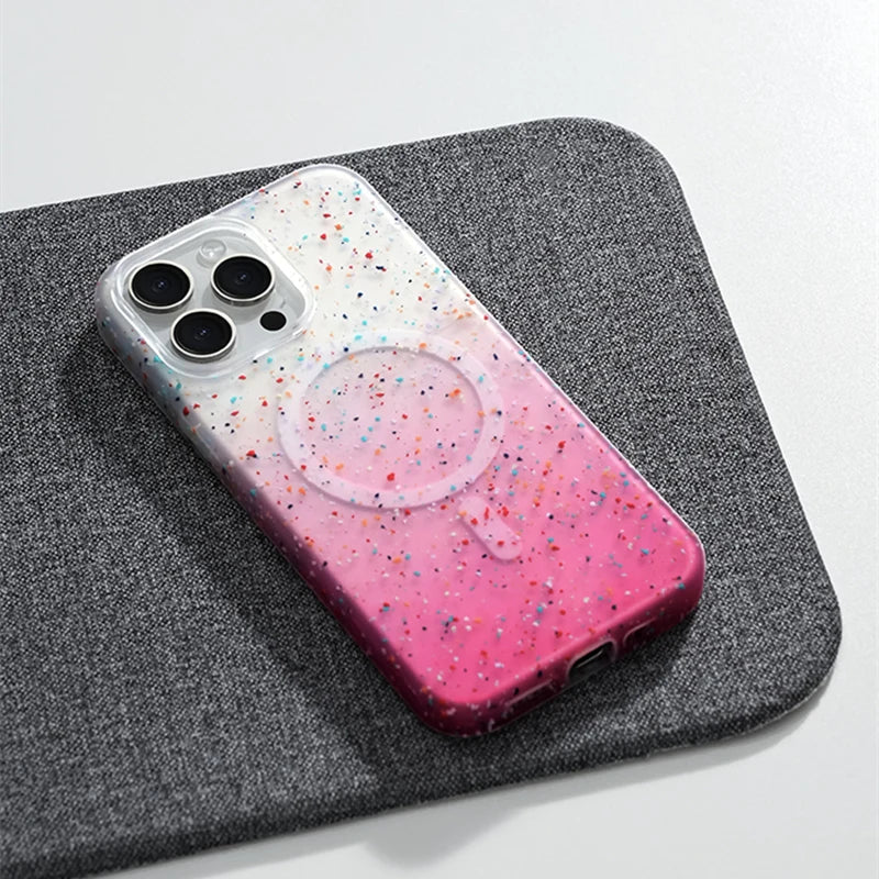 Ink Sprinkle Gradient iPhone Case