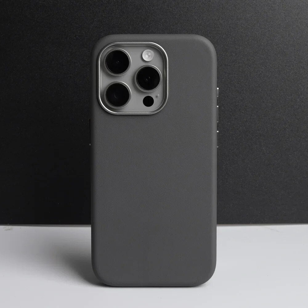 Funda para iPhone de Apple de piel napa italiana 