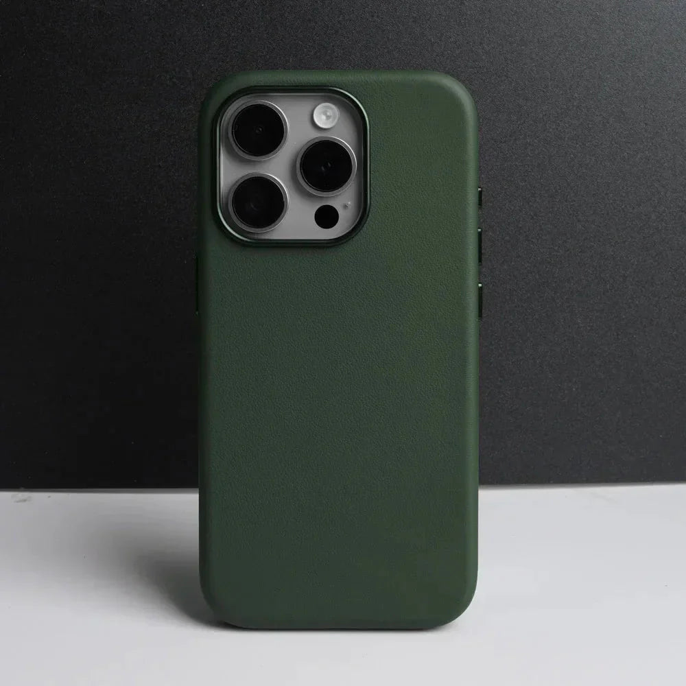 Funda para iPhone de Apple de piel napa italiana 