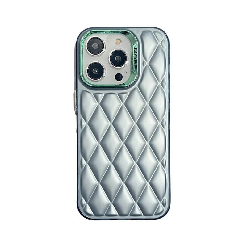 Lattice Quilt Plated Apple iPhone Case