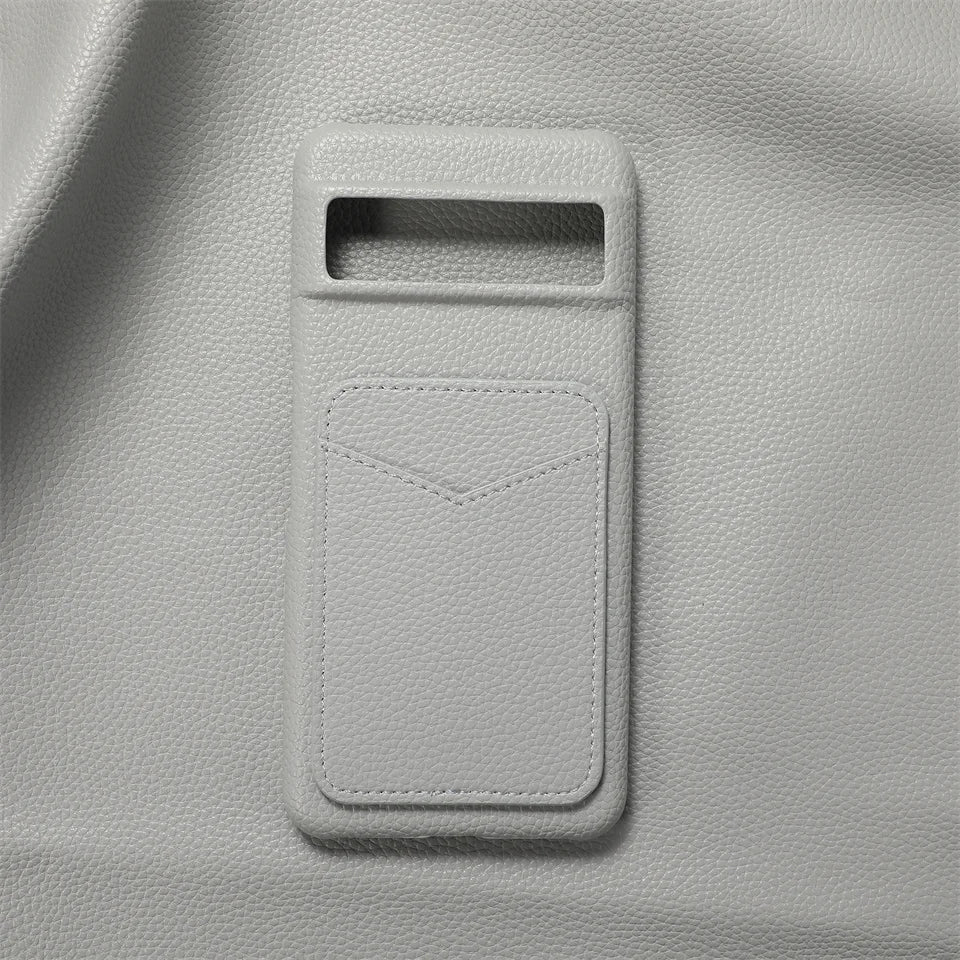 Litchi Grain PU Leather Pixel Case with Card Slot