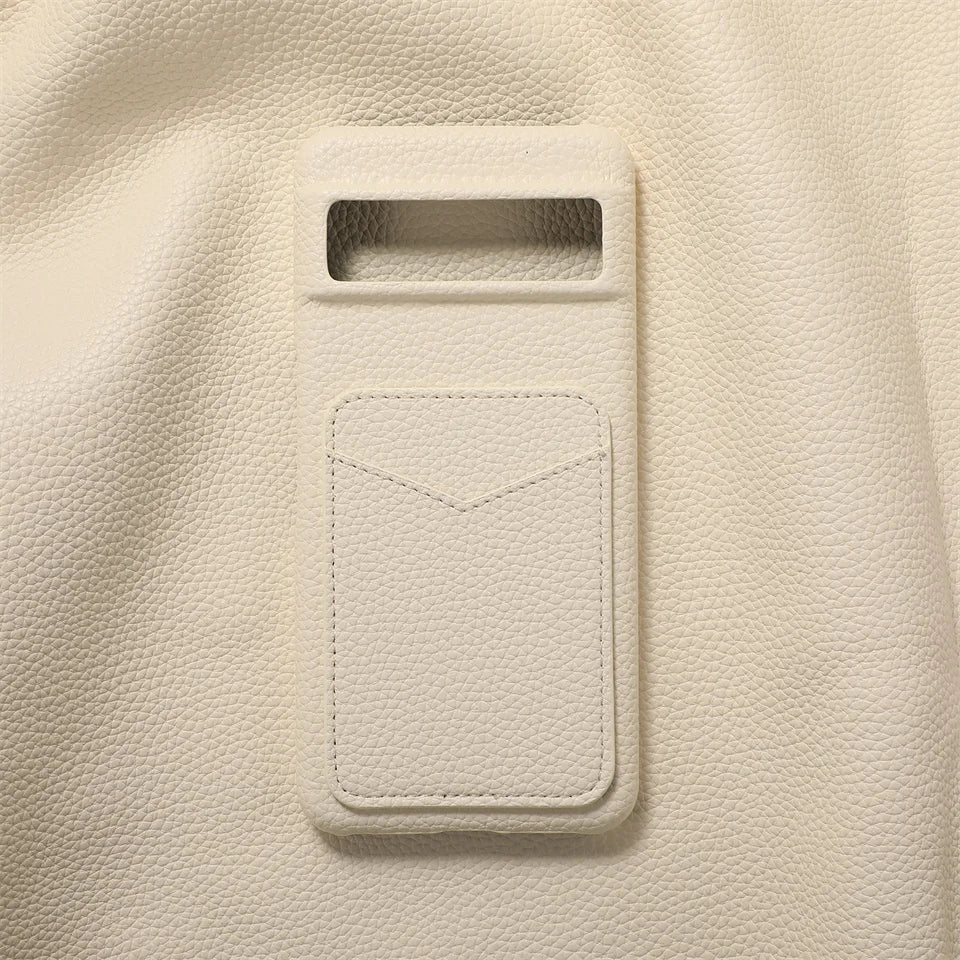 Litchi Grain PU Leather Pixel Case with Card Slot