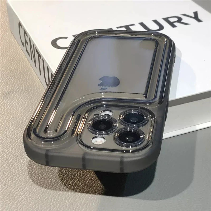 Camera Protection Acrylic Clear Case For iPhone