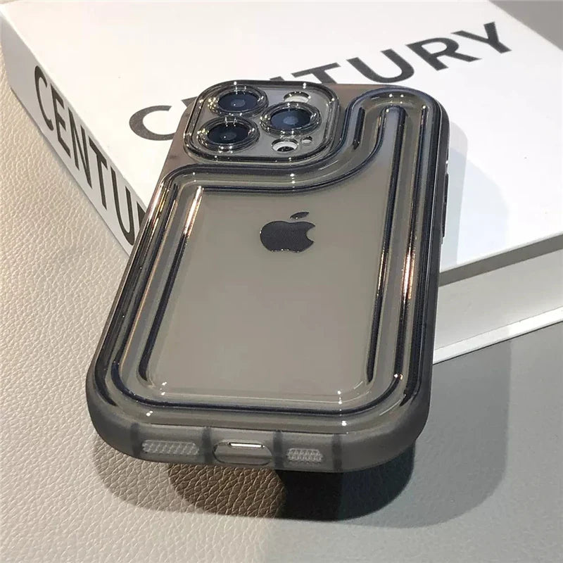 Camera Protection Acrylic Clear Case For iPhone