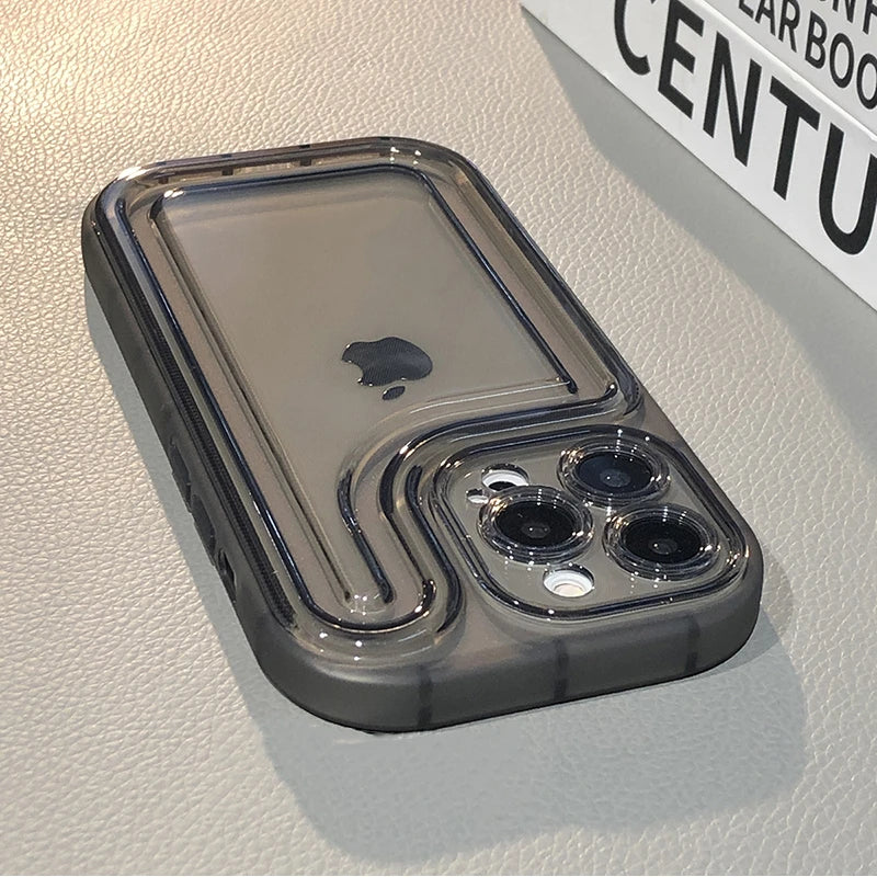 Camera Protection Acrylic Clear Case For iPhone