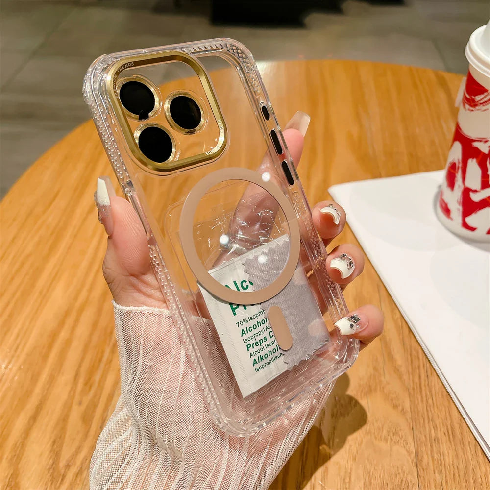 Lens Protection Transparent Case for iPhone