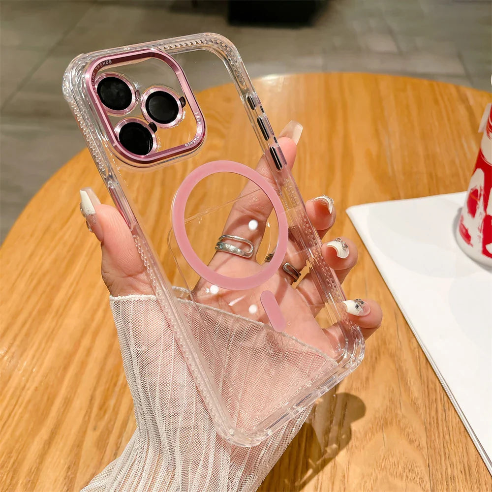 Lens Protection Transparent Case for iPhone