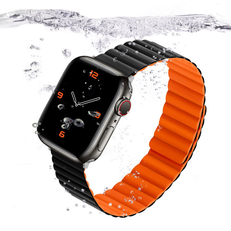 "Magnetic Band" Contrast Waterproof Silicone Loop For Apple Watch