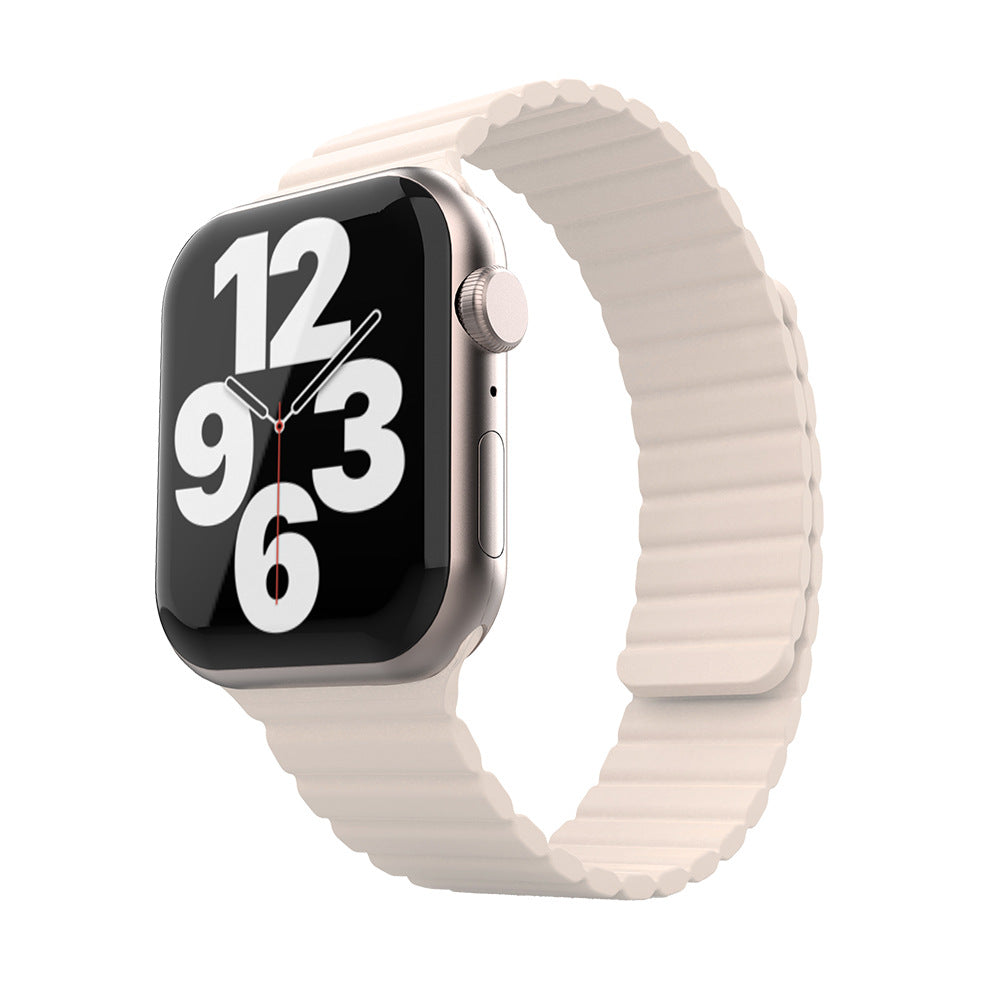 Correa de silicona impermeable con contraste "Magnetic Band" para Apple Watch