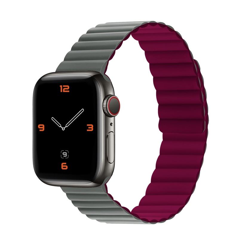 Correa de silicona impermeable con contraste "Magnetic Band" para Apple Watch