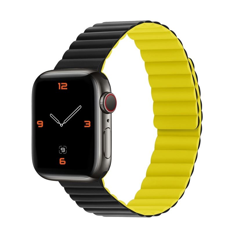 "Magnetic Band" Kontrast Wasserdichtes Silikonband für Apple Watch