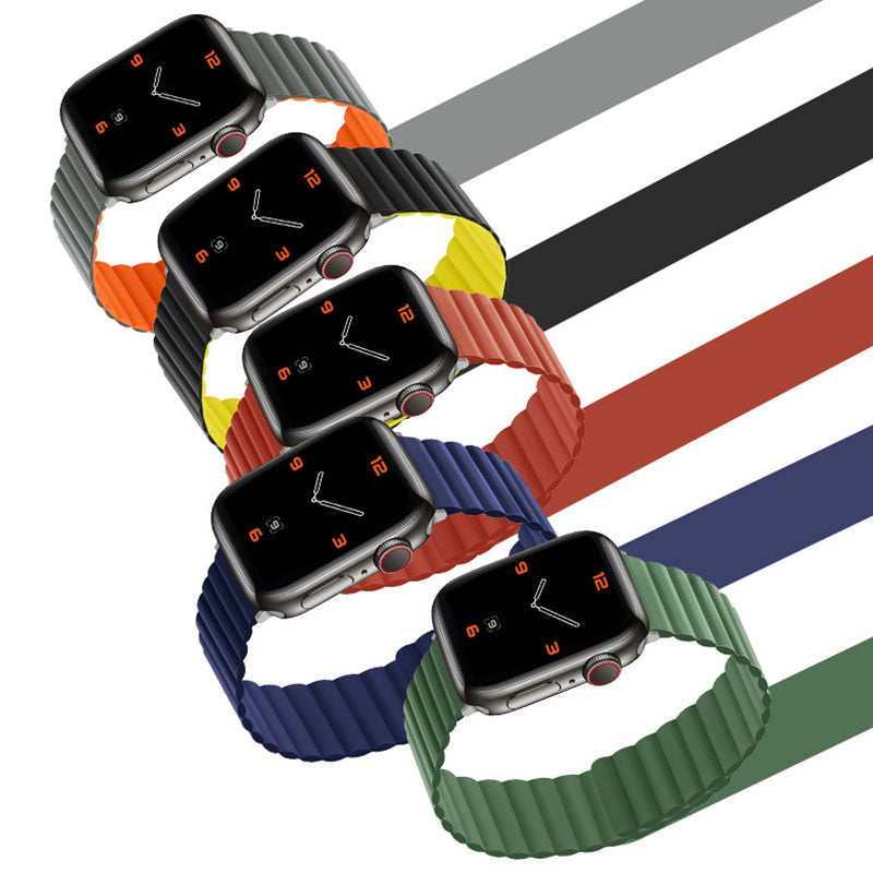 Correa de silicona impermeable con contraste "Magnetic Band" para Apple Watch