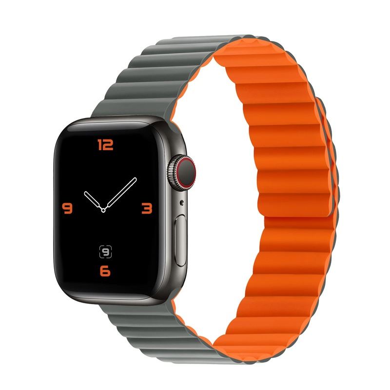 "Magnetic Band" Kontrast Wasserdichtes Silikonband für Apple Watch