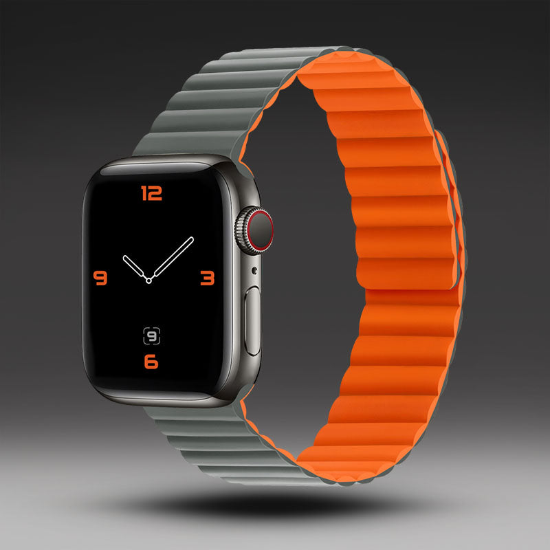 Correa de silicona impermeable con contraste "Magnetic Band" para Apple Watch