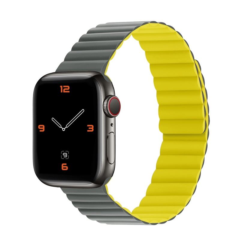 "Magnetic Band" Kontrast Wasserdichtes Silikonband für Apple Watch