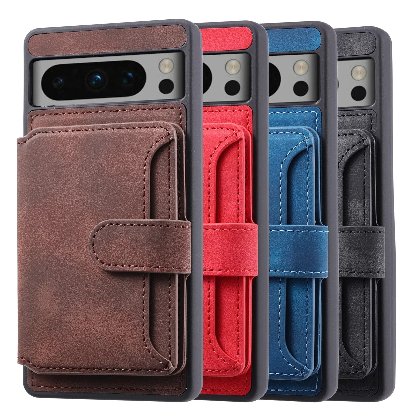 Magnetic Clasped Wallet Card Holder Google Pixel Case