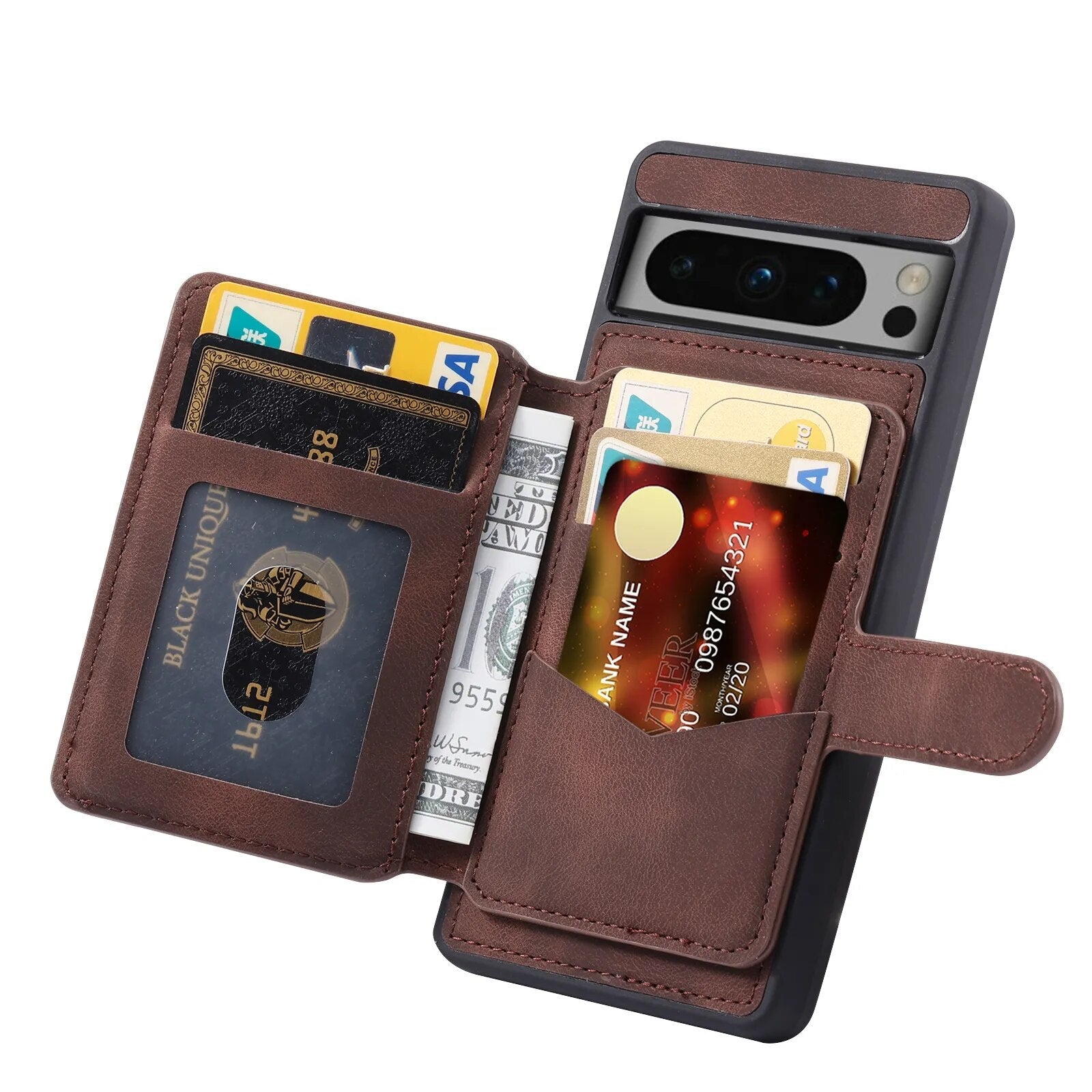 Magnetic Clasped Wallet Card Holder Google Pixel Case