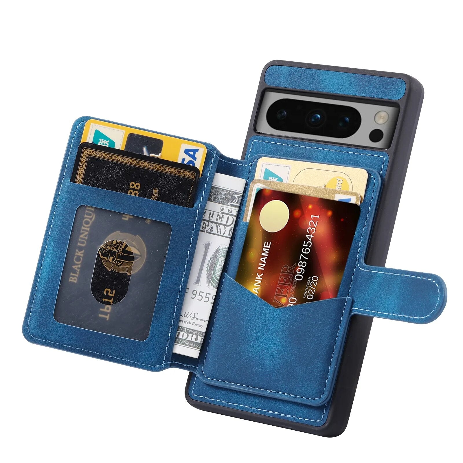 Magnetic Clasped Wallet Card Holder Google Pixel Case