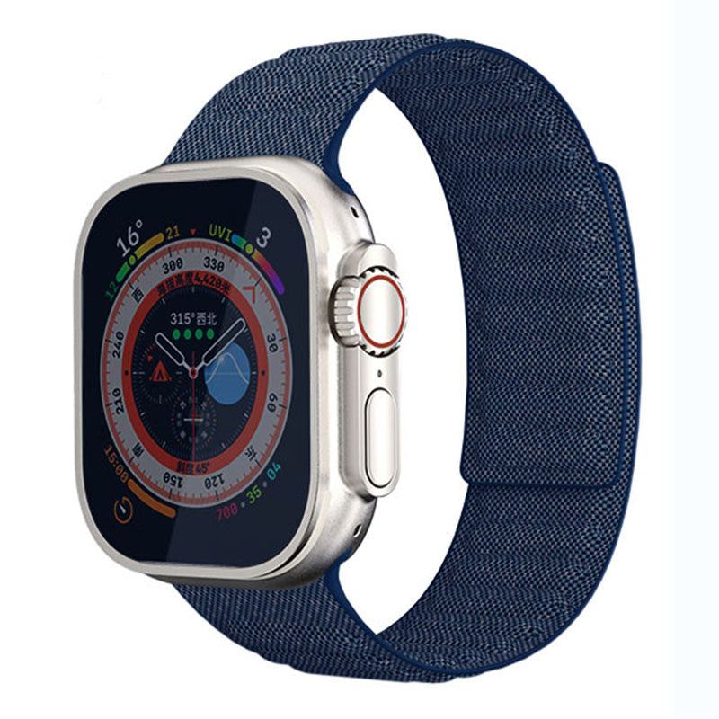 „Magnetic Woven Band“ Stylisches Denim-Nylon-Armband für die Apple Watch 